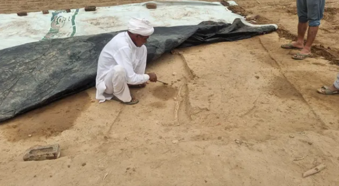 हरियाणा के राखीगढ़ी में मिला प्राचीन कंकाल, सिर के पास मिट्टी का बर्तन मौजूद; खुलेंगे हड़प्पा सभ्यता के गहरे राज